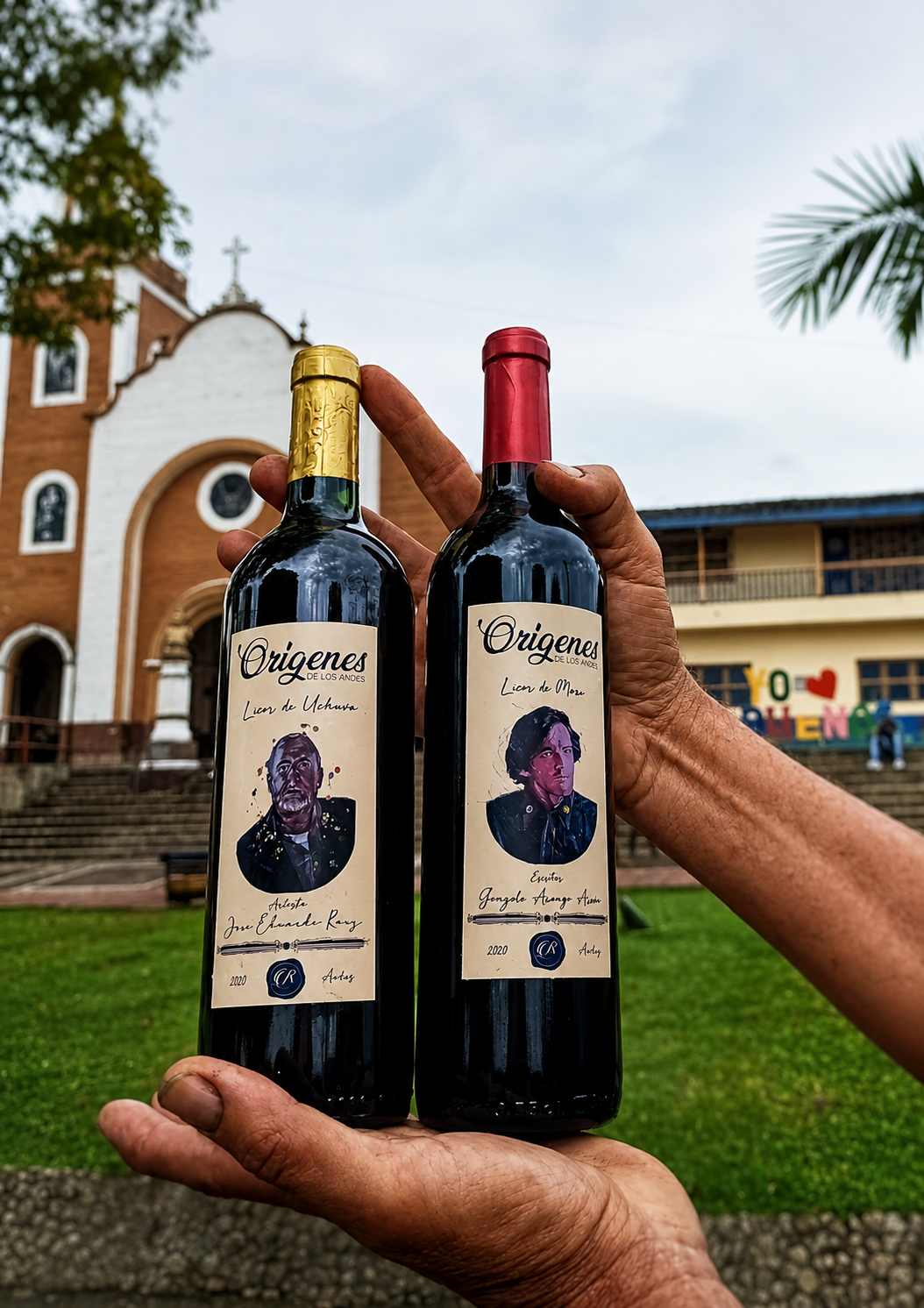 Copa de vino artesanal